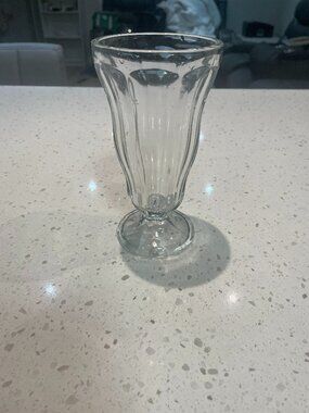 Vintage-style milkshake glass